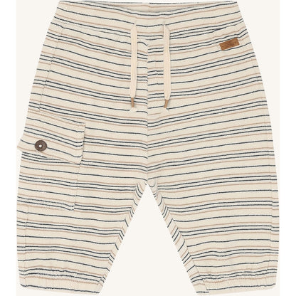 Hust & Claire HCGus Fine striped knit Trousers 3272 Snow White