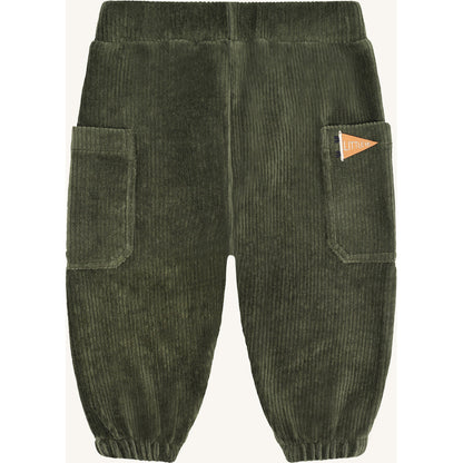 Hust & Claire HCGus Ribbed velour Jogging Trousers 3461 Deep Ivy