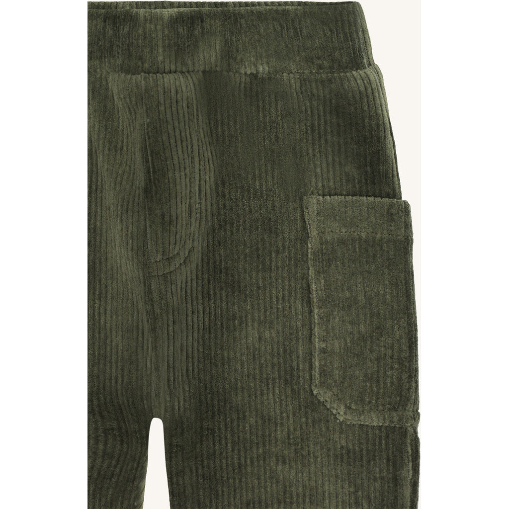 Hust & Claire HCGus Ribbed velour Jogging Trousers 3461 Deep Ivy