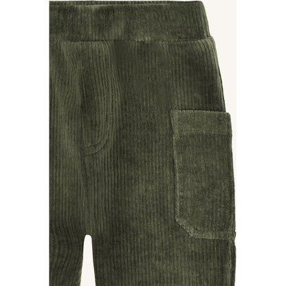 Hust & Claire HCGus Ribbed velour Jogging Trousers 3461 Deep Ivy
