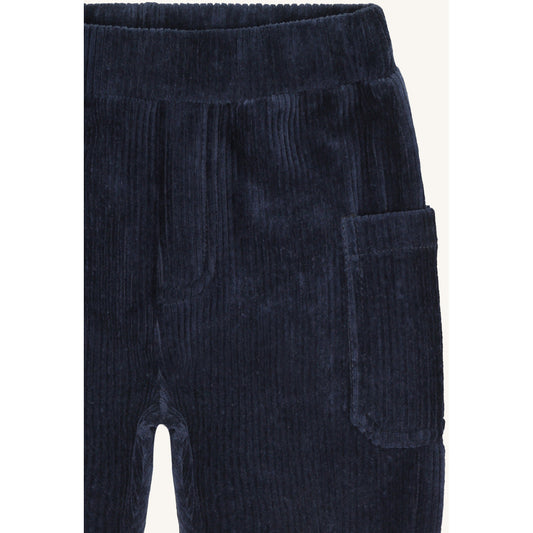 Hust & Claire HCGus Ribbed velour Jogging Trousers 4150 More Navy