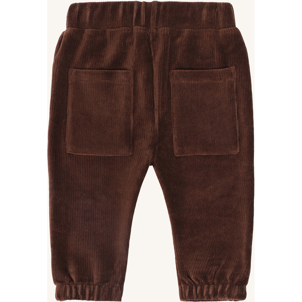 Hust & Claire HCGus Ribbed velour Jogging Trousers 4575 Soil