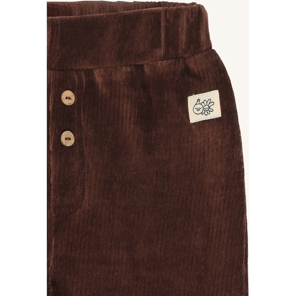 Hust & Claire HCGus Ribbed velour Jogging Trousers 4575 Soil