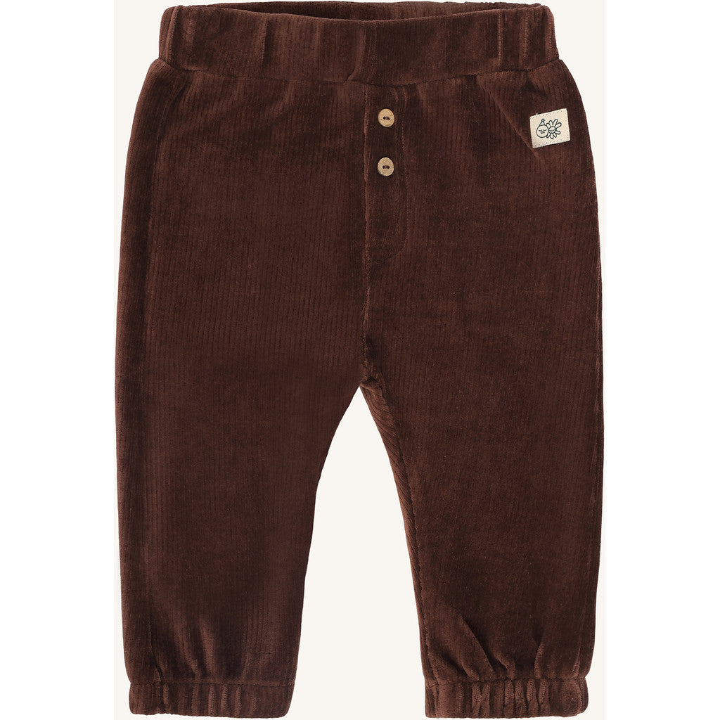 Hust & Claire HCGus Ribbed velour Jogging Trousers 4575 Soil