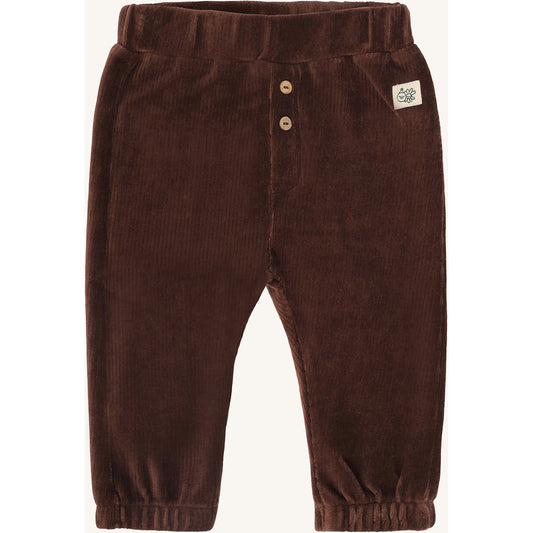 Hust & Claire HCGus Ribbed velour Jogging Trousers 4575 Soil