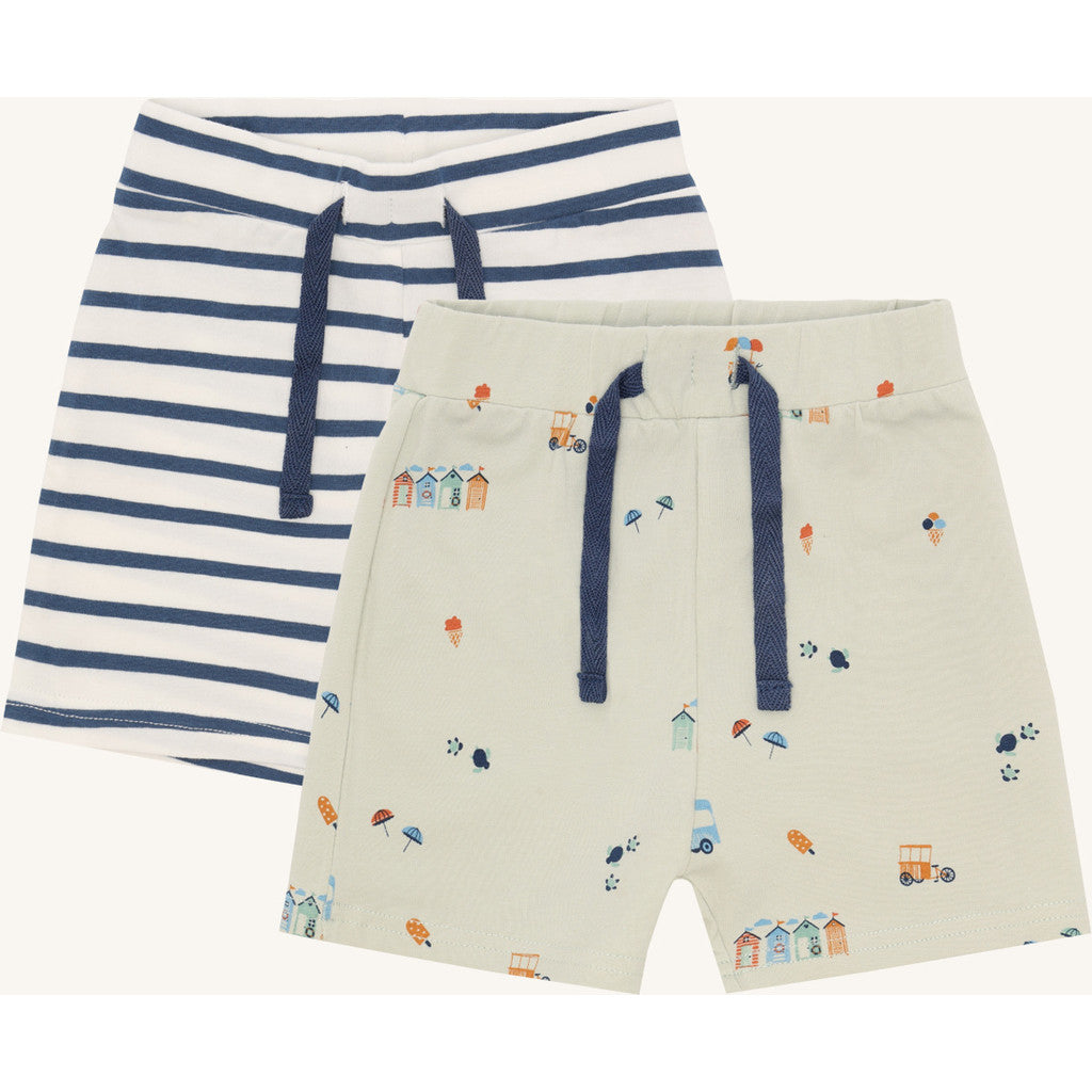 Hust & Claire HCHau 2-pack Holiday Shorts 3901 Green Foam