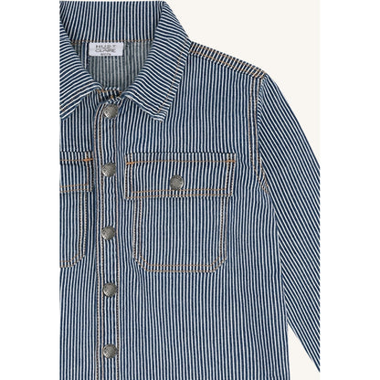 Hust & Claire HCJack Yd  stripe Shirts 62 Blue Denim
