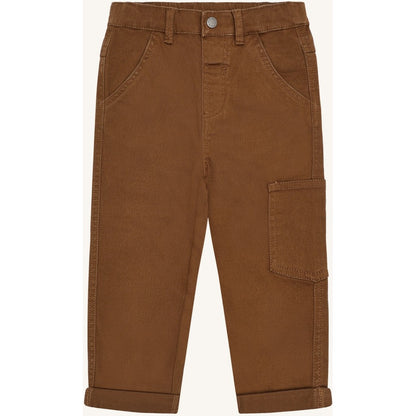 Hust & Claire HCJames Peached Canvas Trousers 4561 Bison