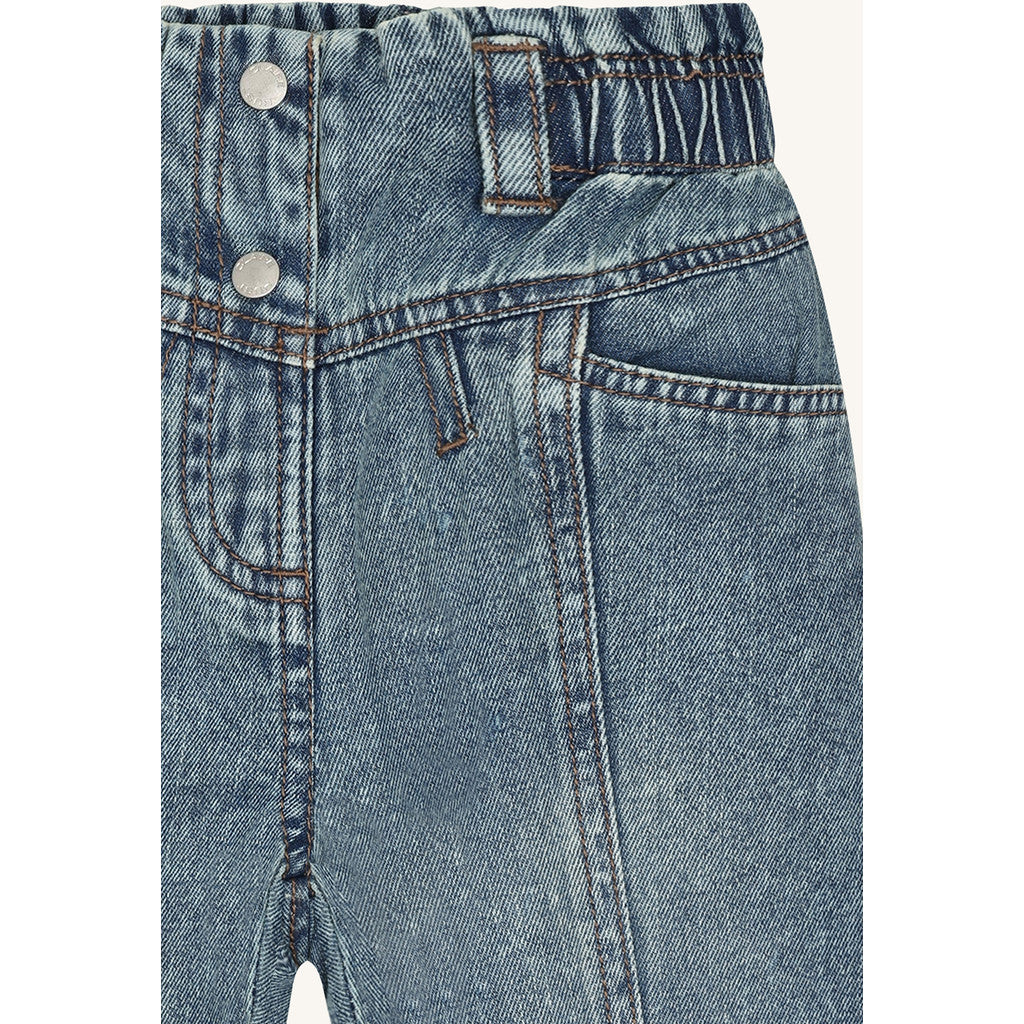 Hust & Claire HCJamille washed denim Trousers 62 Blue Denim