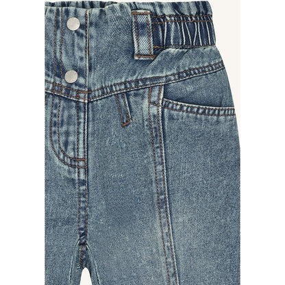 Hust & Claire HCJamille washed denim Trousers 62 Blue Denim