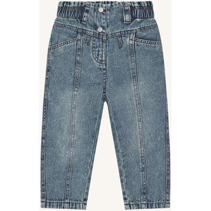 Hust & Claire HCJamille washed denim Trousers 62 Blue Denim