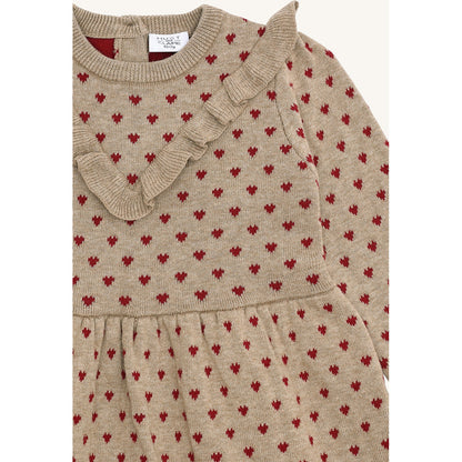 Hust & Claire HCKarina hearts Dresses 3554 Biscuit