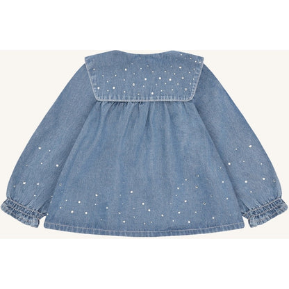 Hust & Claire HCKaroline Denim w.studs Dresses 57 Blue Denim