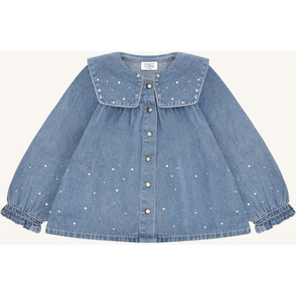 Hust & Claire HCKaroline Denim w.studs Dresses 57 Blue Denim