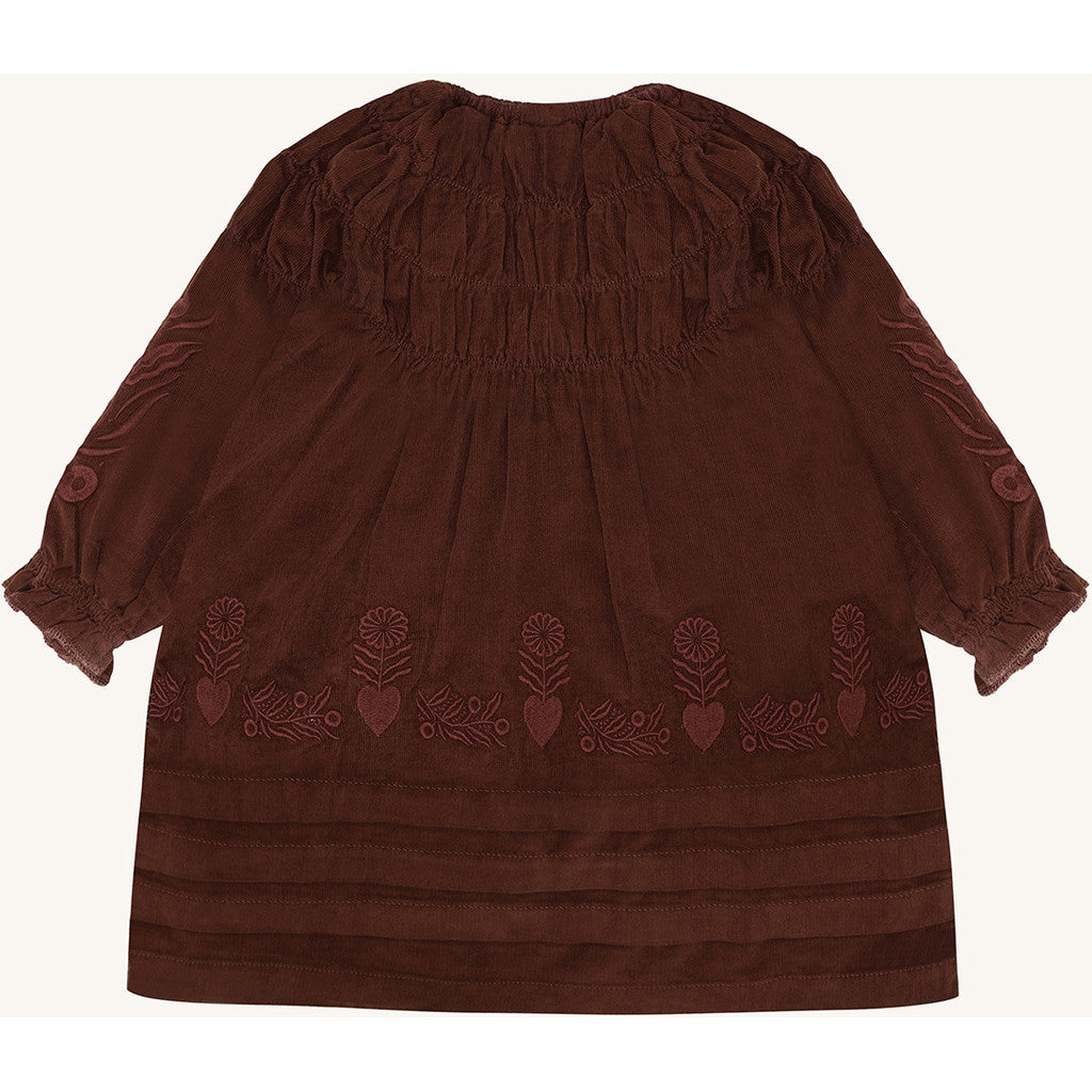 Hust & Claire HCKaroline Folk Dresses 4575 Soil