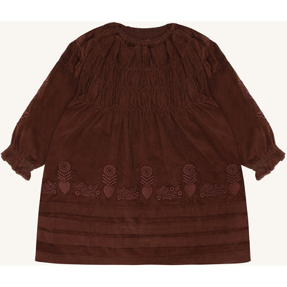 Hust & Claire HCKaroline Folk Dresses 4575 Soil