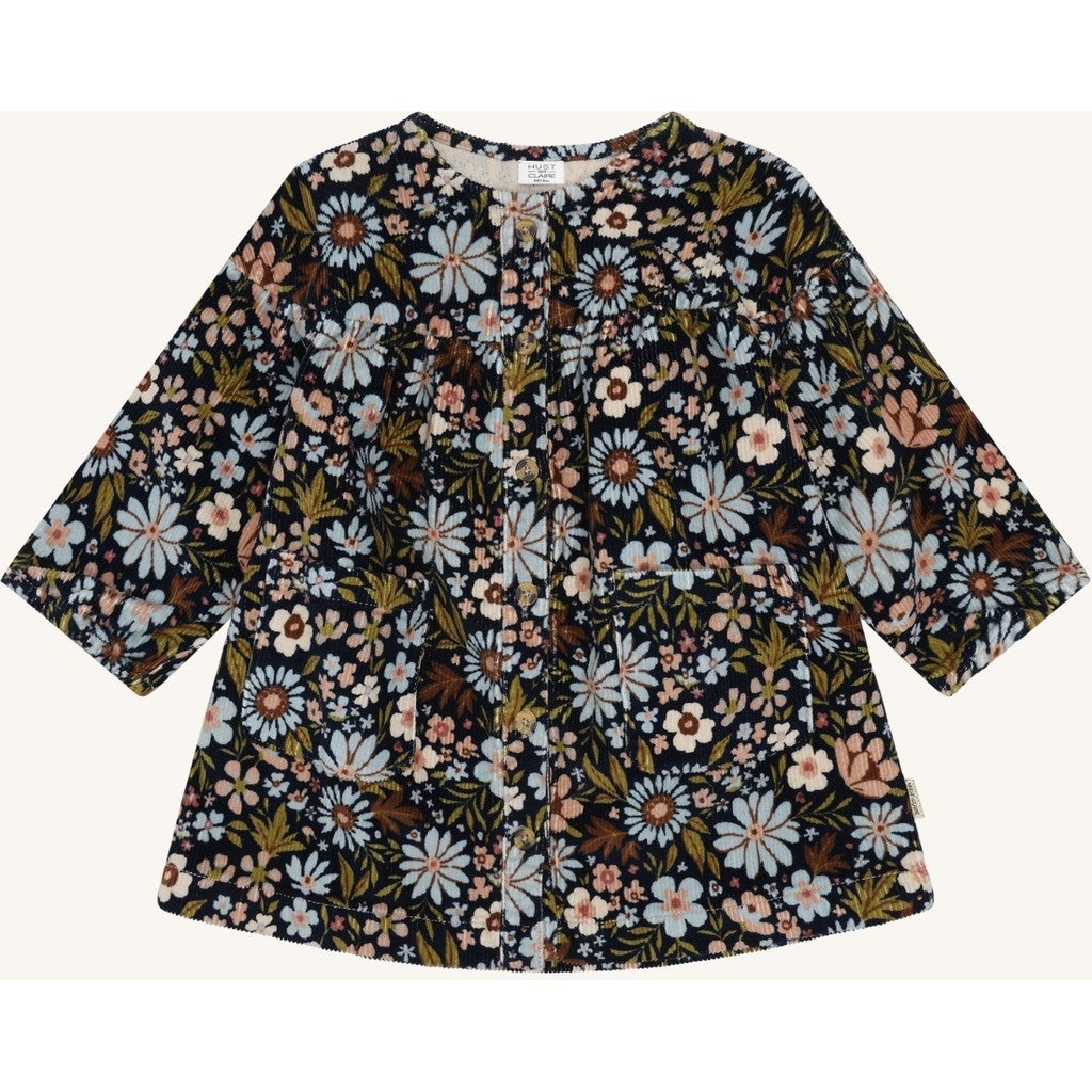 Hust & Claire HCKaroline Winter Flora Dresses 3163 Light Blue