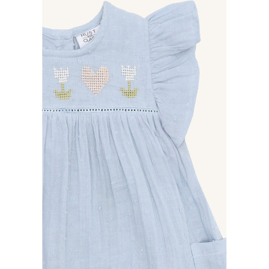 Hust & Claire HCKatinka Dobby Dresses 3111 Zen Blue