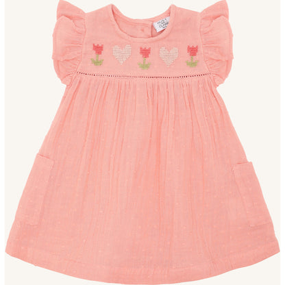 Hust & Claire HCKatinka Dobby Dresses 3761 Shell