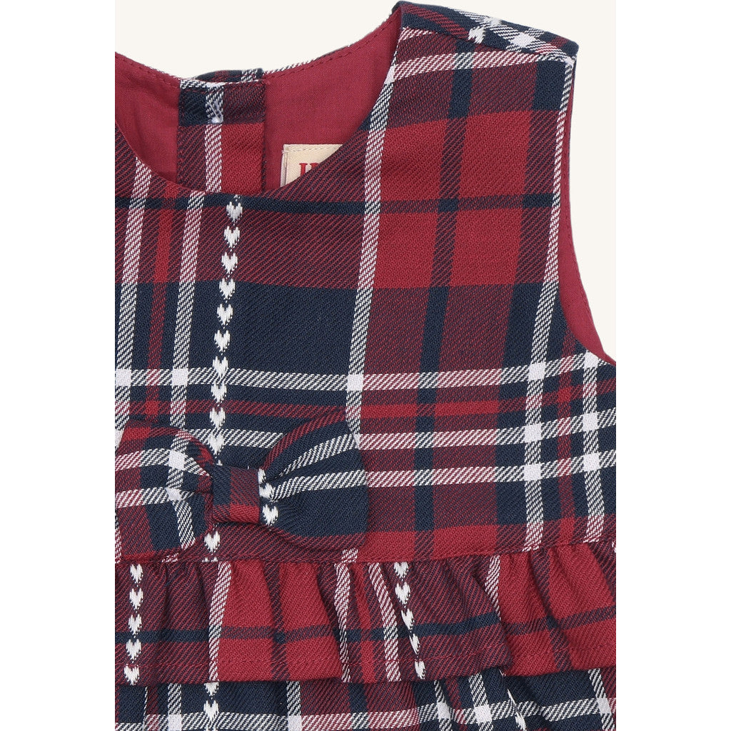 Hust & Claire HCKatinka Heart check Dresses 4150 More Navy