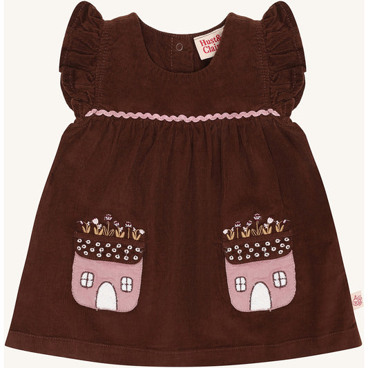 Hust & Claire HCKis Corduroy Dresses 4575 Soil