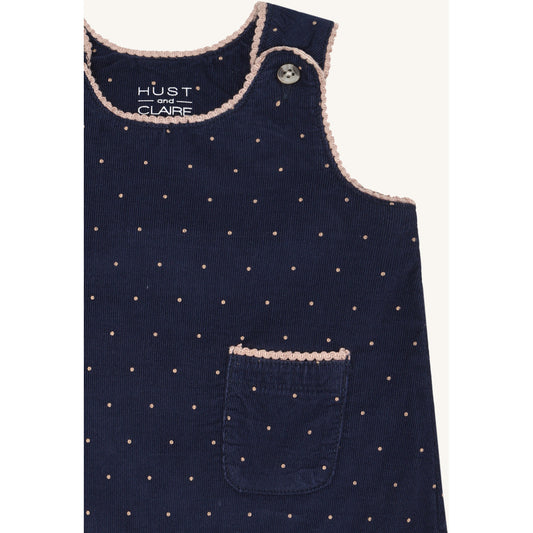 Hust & Claire HCKis Dotty Dresses 4144 Naval