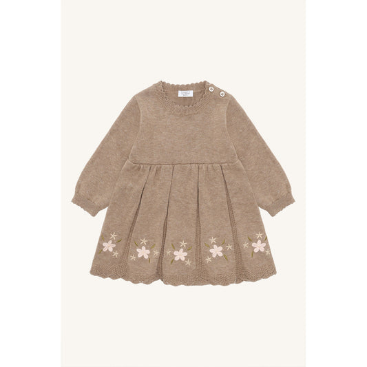 Hust & Claire HCKlara flower Dresses 3554 Biscuit