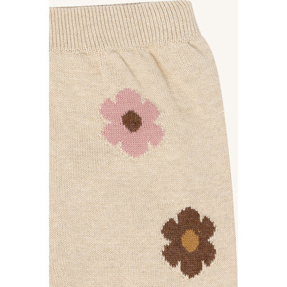 Hust & Claire HCLisa Flower Cardigan 4548 Old Beige Melange