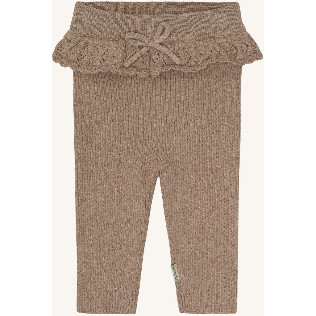 Hust & Claire HCLisa knit rib Leggings 3554 Biscuit