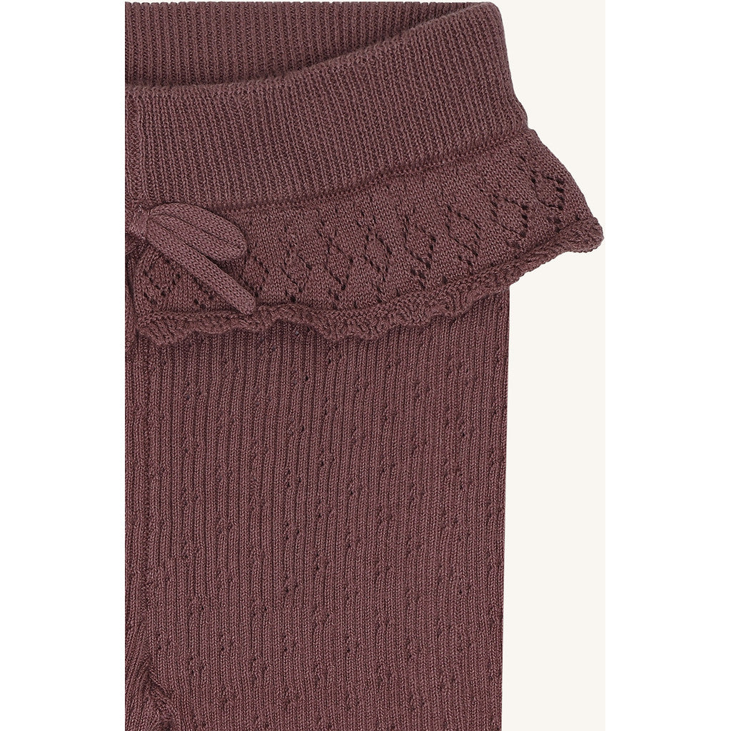 Hust & Claire HCLisa knit rib Leggings 3870 Plum