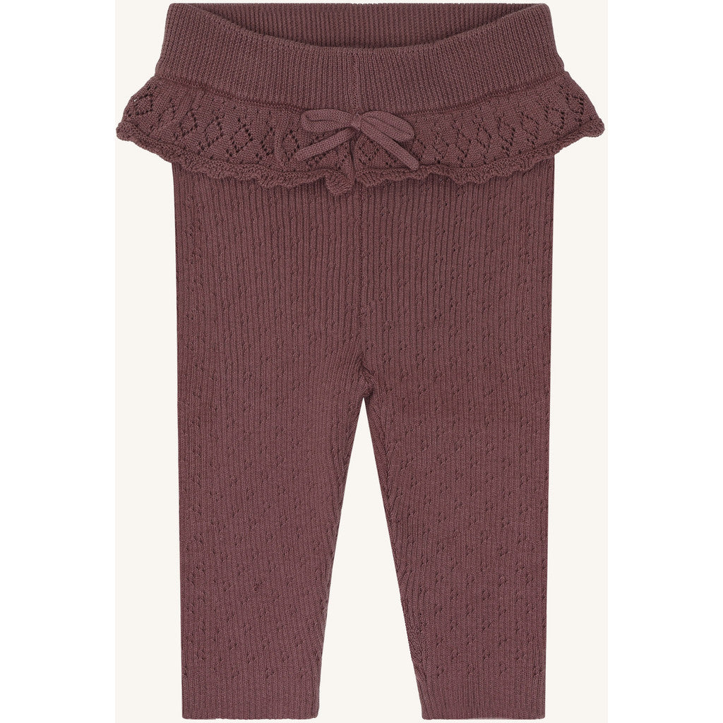 Hust & Claire HCLisa knit rib Leggings 3870 Plum