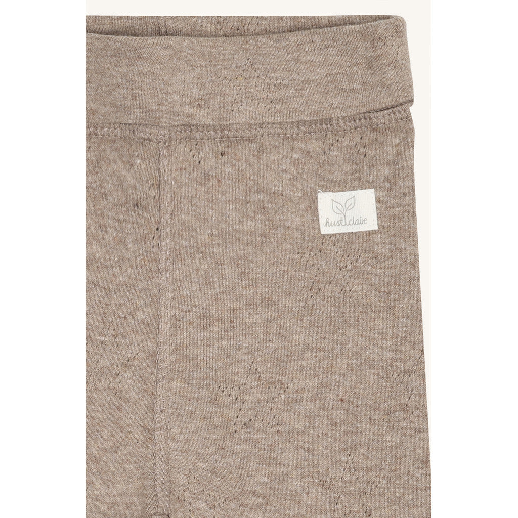 Hust & Claire HCLuca Pointelle star Leggings 3554 Biscuit
