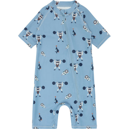 Hust & Claire HCMakki Boy Swim Jumpsuit 3157 Light Blue