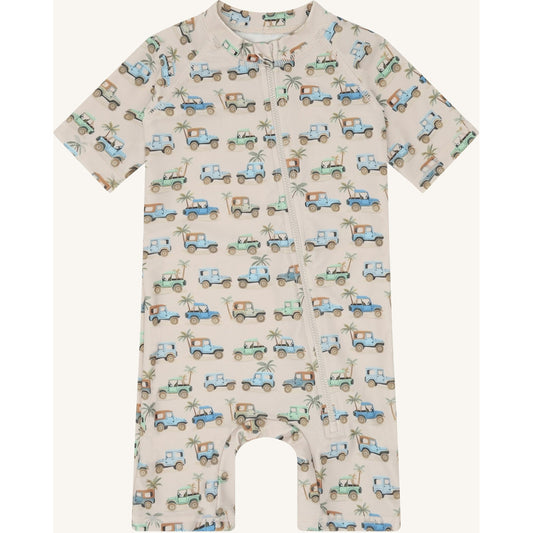 Hust & Claire HCMakki Boy Swim Jumpsuit 4501 French Oak