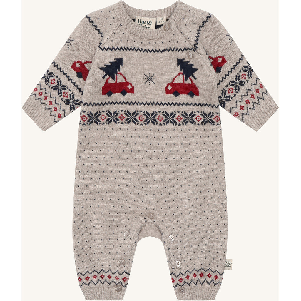 Hust & Claire HCManly Nordic Knitwear 3552 Beige Melange