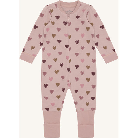 Hust & Claire HCManu Hearts Puff Night Suit 3735 Adobe Rose