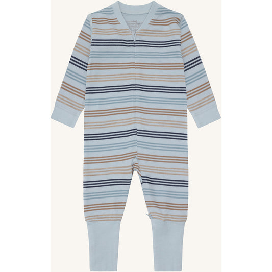 Hust & Claire HCManu Zip 3 Stripes Night Suit 4117 Baby Blue
