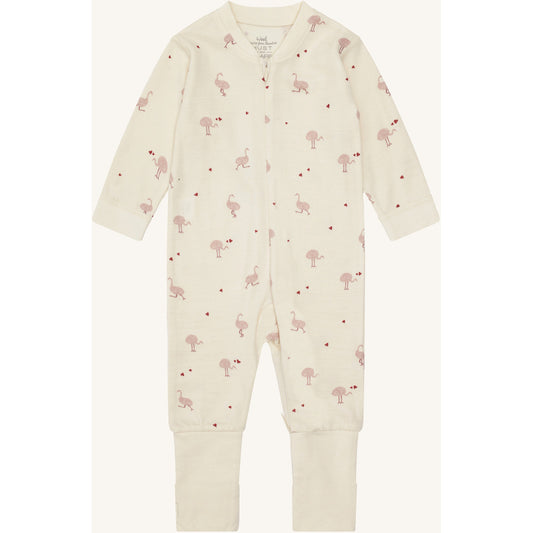 Hust & Claire HCManu Zip Ostrich Night Suit 3290 Off White