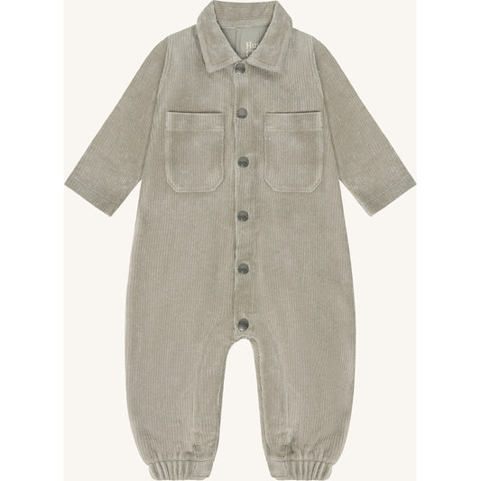 Hust & Claire HCMars Ribbed velour Pants suit 4440 Forest Fog