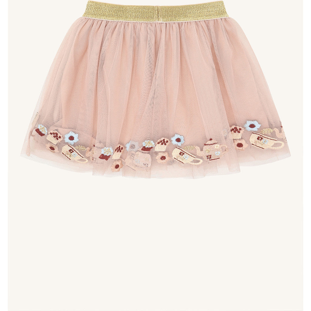 Hust & Claire HCNinna Tea party emb. Skirts 3549 Rugby Tan