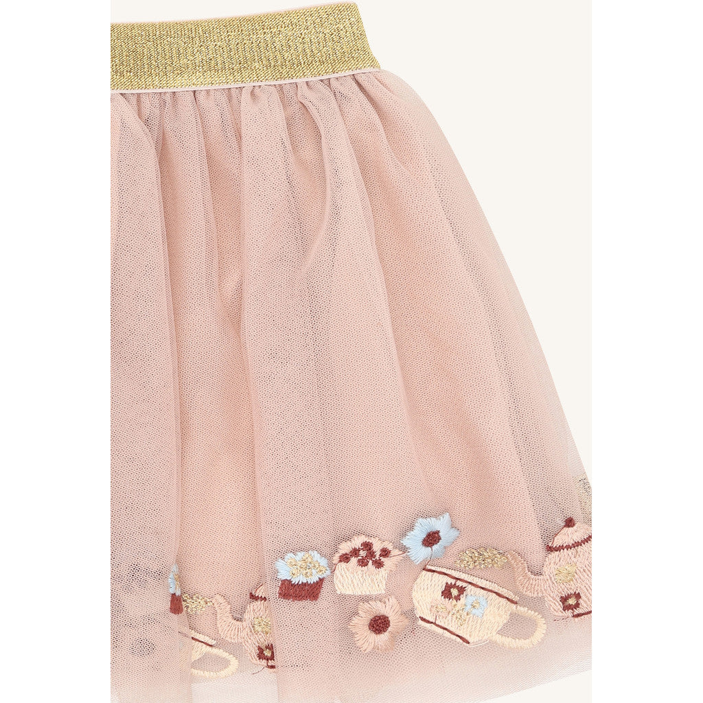 Hust & Claire HCNinna Tea party emb. Skirts 3549 Rugby Tan
