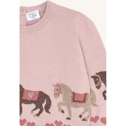 Hust & Claire HCPani horse Pullover 3735 Adobe Rose