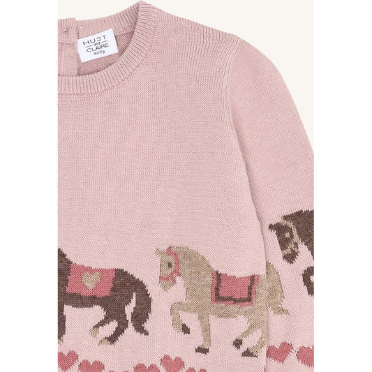 Hust & Claire HCPani horse Pullover 3735 Adobe Rose