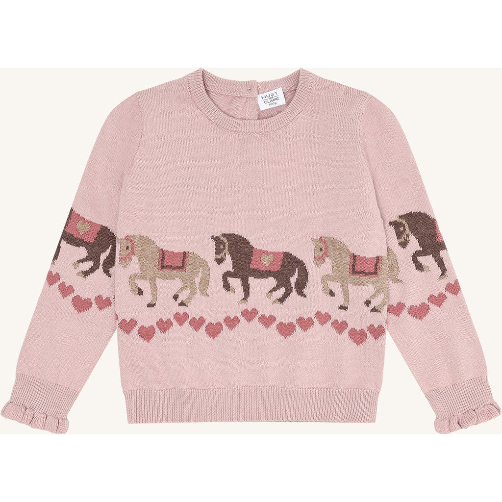Hust & Claire HCPani horse Pullover 3735 Adobe Rose