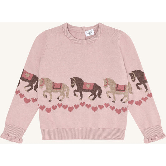 Hust & Claire HCPani horse Pullover 3735 Adobe Rose