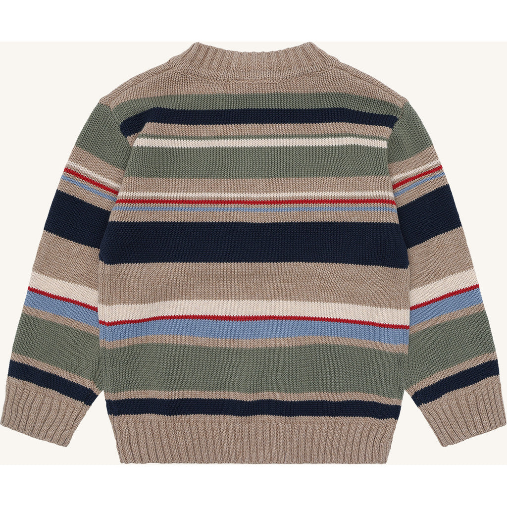 Hust & Claire HCPelle KnitStripe Pullover 3554 Biscuit