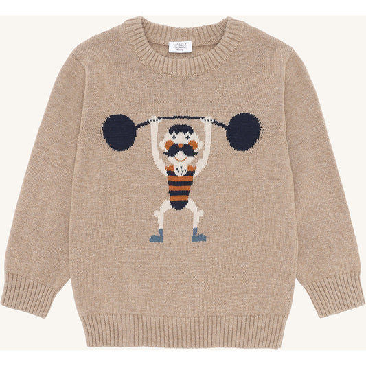 Hust & Claire HCPelle Knit Strong Man Pullover 3554 Biscuit