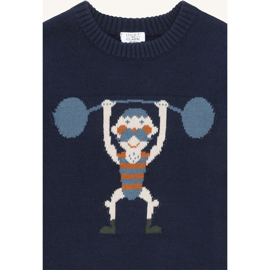 Hust & Claire HCPelle Knit Strong Man Pullover 4150 More Navy