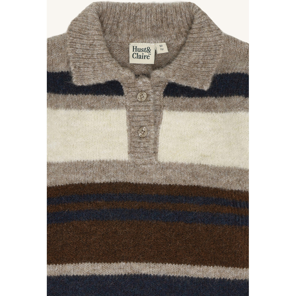 Hust & Claire HCPelle Polo Pullover 3233 Kangaroo Melange