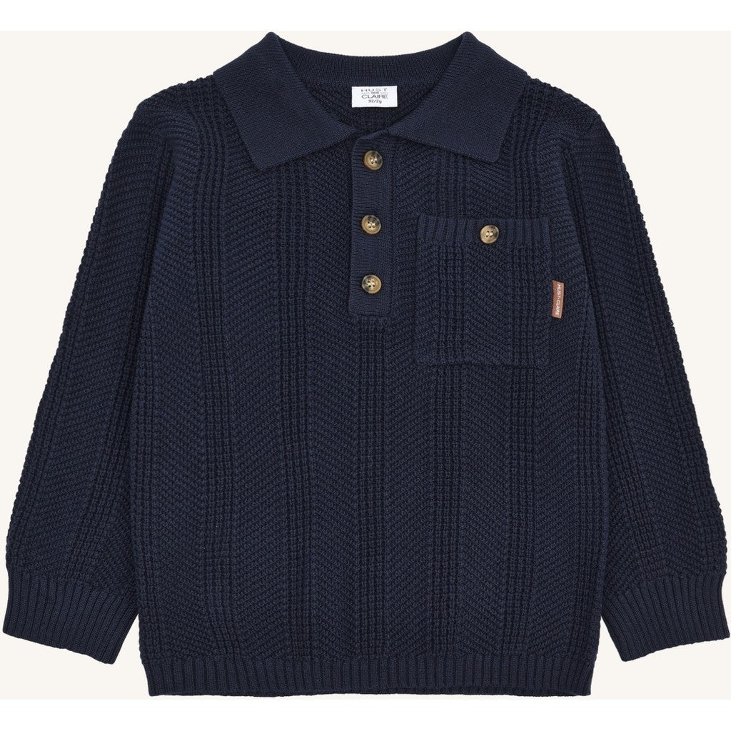 Hust & Claire HCPelle Structure Pullover 4150 More Navy